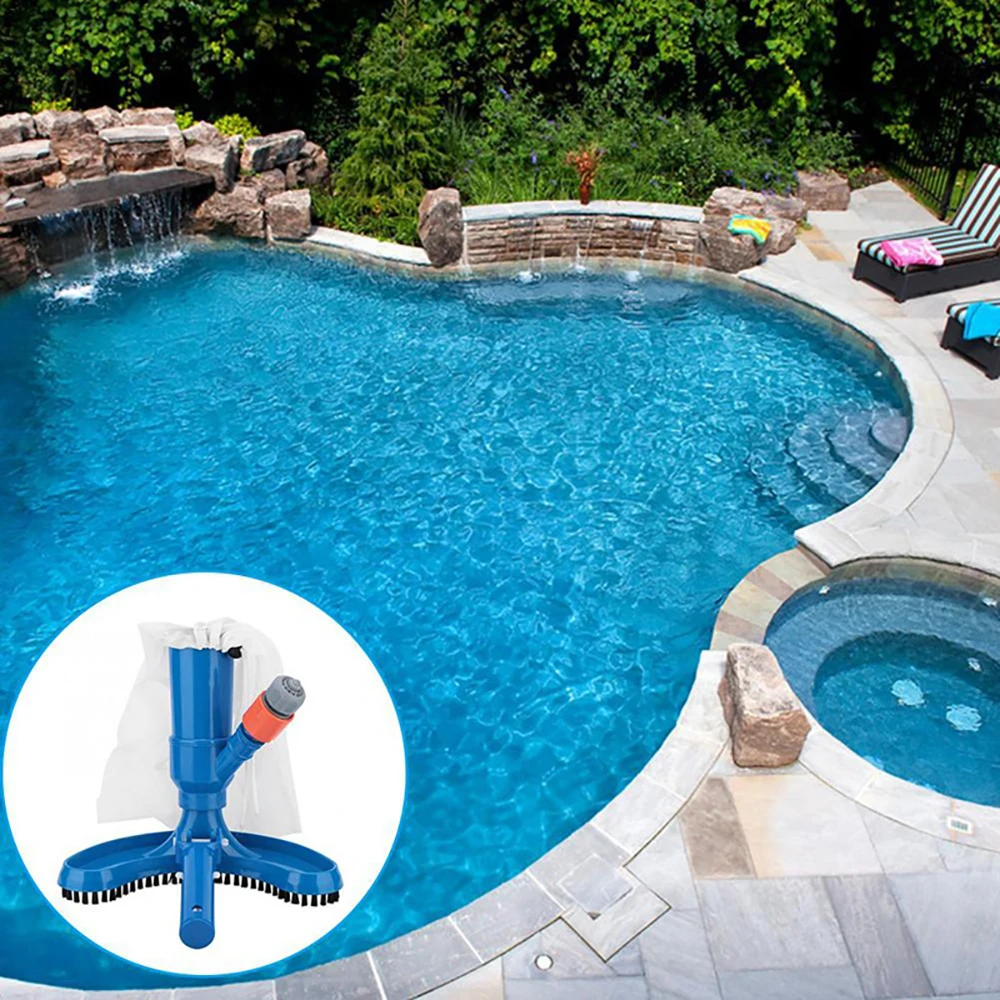 DAWEIF Swimming Pool Vacuum Suction Head Brush Cleaner Flexible Curved Cleaning Tool Pool Suction