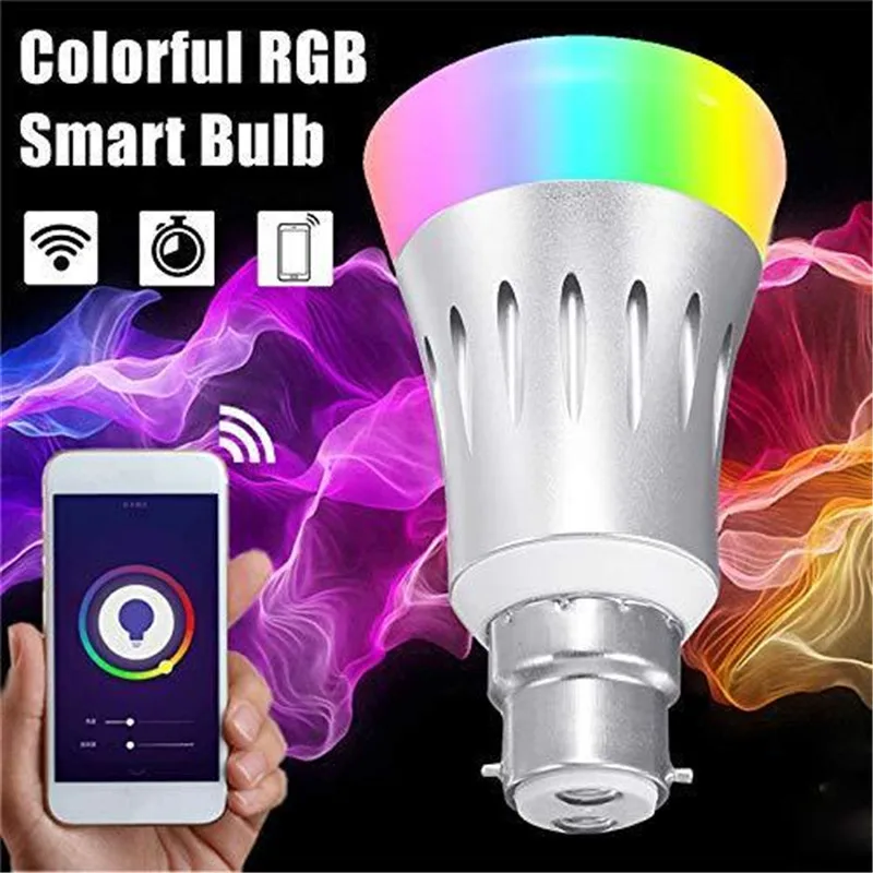 ZANCAKA Dimmable Smart WIFI LED Bulb RGB Remote Control Multicolor Light Bulb Phone Compatible with Alexa and Google Assistant