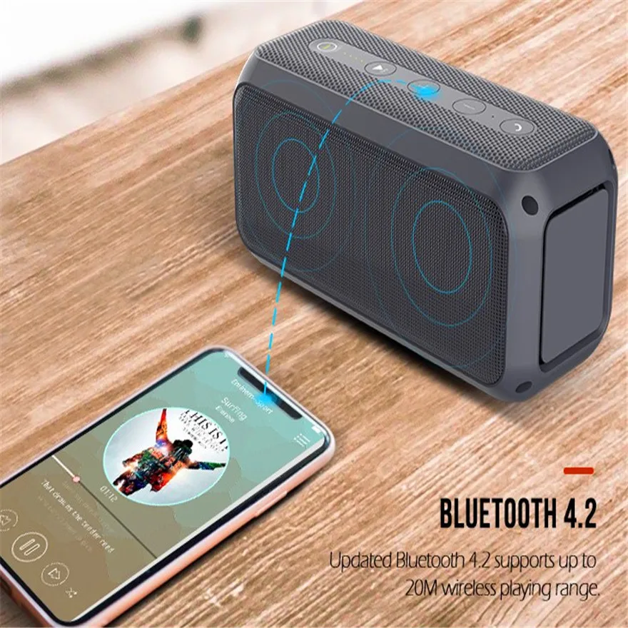 Высокая мощность Bluetooth колонки звуковая панель Bluetooth Колонка сабвуфер музыкальный центр акустическая система Бумбокс НЧ-динамик звуковая коробка 3,5 мм