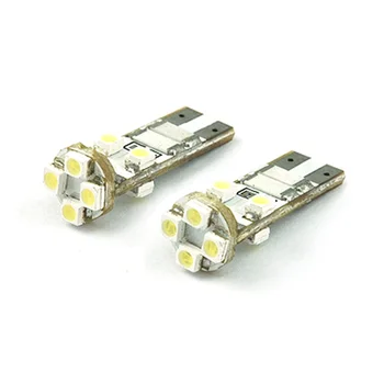 

2 x Xenon White 360-degree shine Error Free 8-SMD T10 LED Bulbs