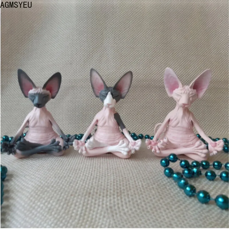 

modern minimalist simulation animal sitting posture sculpture decoration resin crafts office living room desktop home decoration