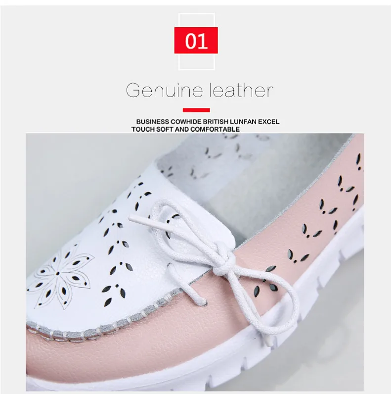 genuíno sapatos de verão mulher deslizamento sobre