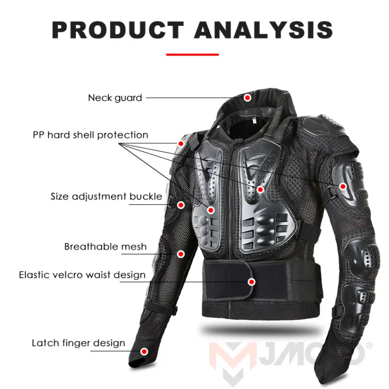 Motocross Body Armor Men's Summer Protective Cycling Jacket Summer Motorcycle Armor Jacket Breathable Motorbike Full Body motorcycle armor motorcycle body armor body protector