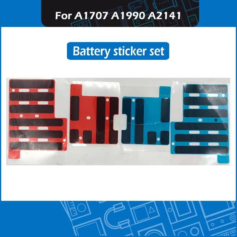 10set/Lot Laptop Battery Adhesive Stripes Stickers set For Macbook Pro Retina 15&quot 16&quot A1707 A1990 A2141 2016-2019 | Компьютеры и