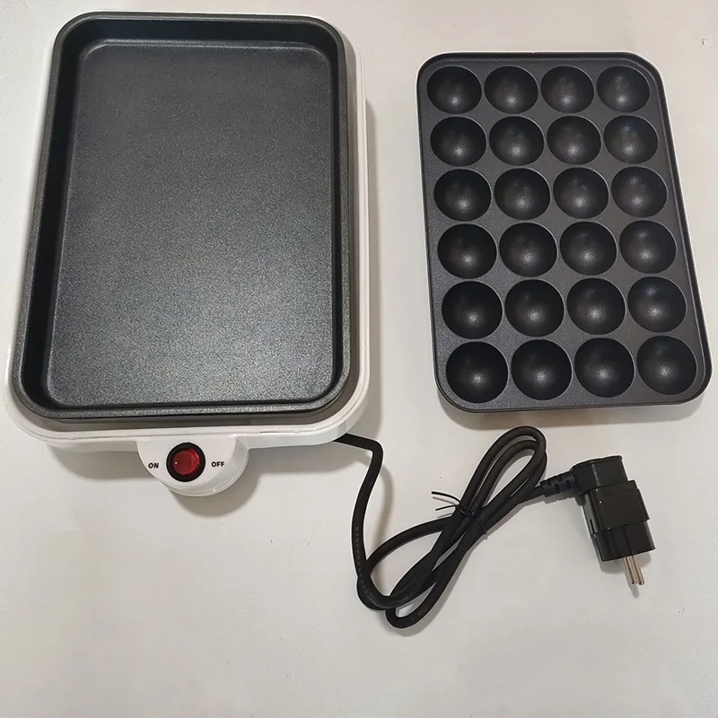 Takoyaki Baking Machine 220V Chibi Maruko Household Electric Octopus Balls Grill Pan Professional Cooking Tools