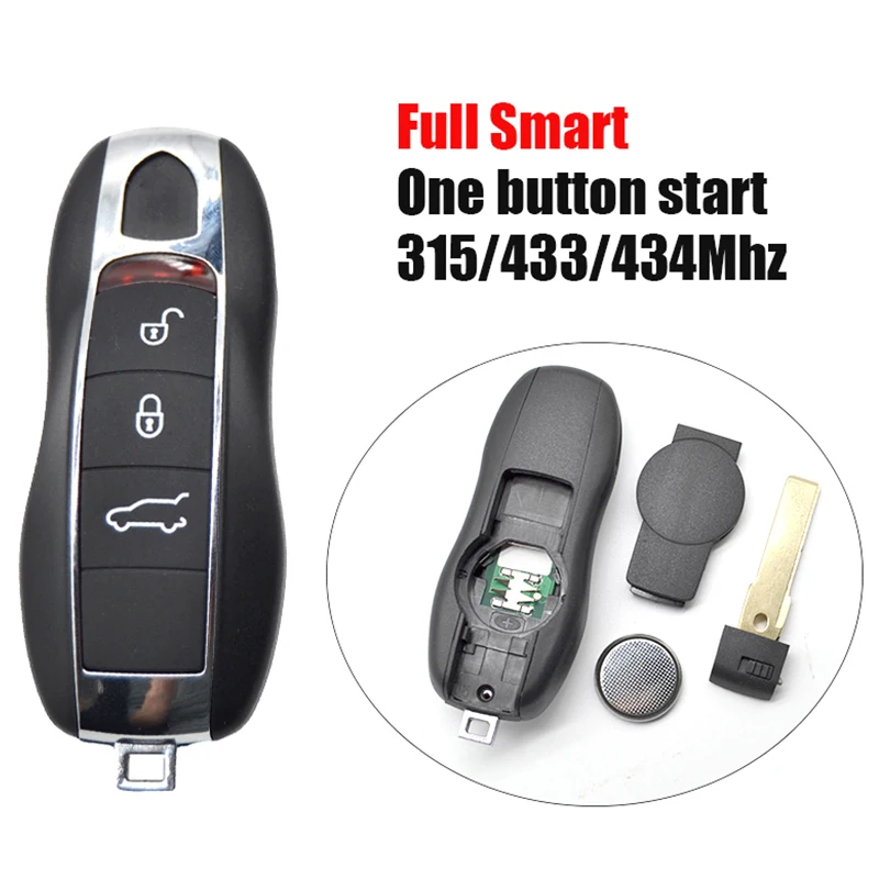 

PO0050 Smart keyless go 3button 315/433/434Mhz one button start remote key for Porsche Panamera Macan Cayman