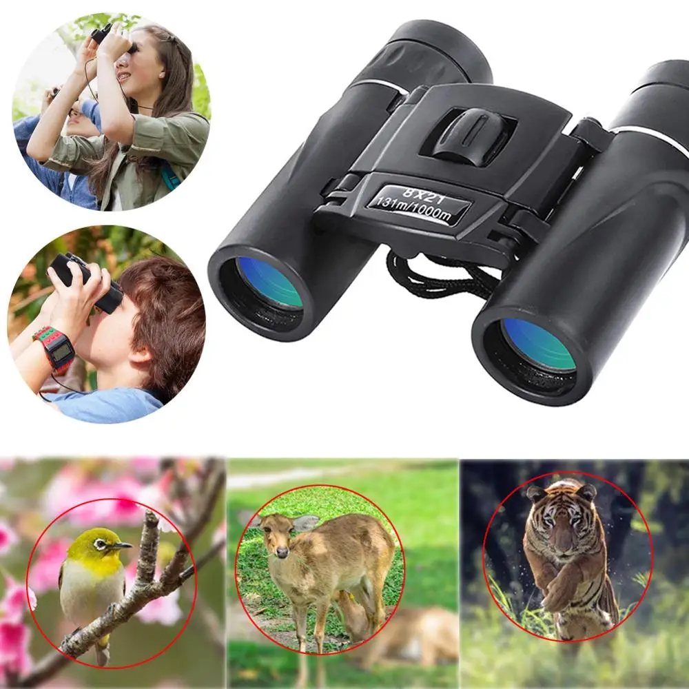 

Binoculars Telescope 8x21 Long Range Compact Zoom Binoculars Mini BAK4 FMC Optics Telescope Hunting Sports Camping Equipment