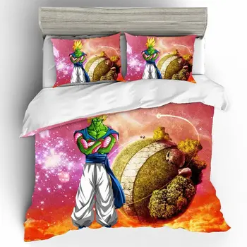 

Dragon Ball 3d King Size Bed Linen Cotton Bed Linen Set Qualified Luxury Couple Bedding Set Duvets And Linen Sets Home Textiles