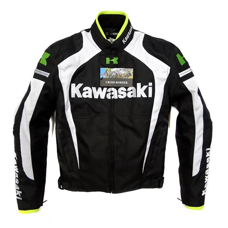 Новые мужские демисезонные профессиональные внедорожные Куртки Команда зеленая мотоциклетная куртка для kawasaki внедорожные Гонки куртка