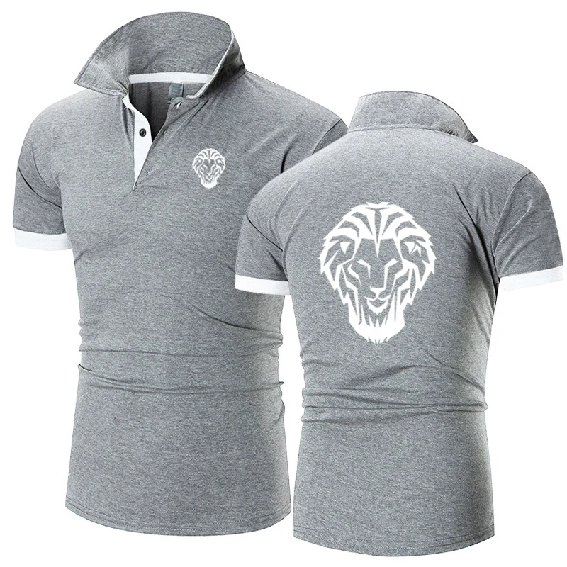 Cotton Short Sleeve Casual Summer Polo Shirts for Men
