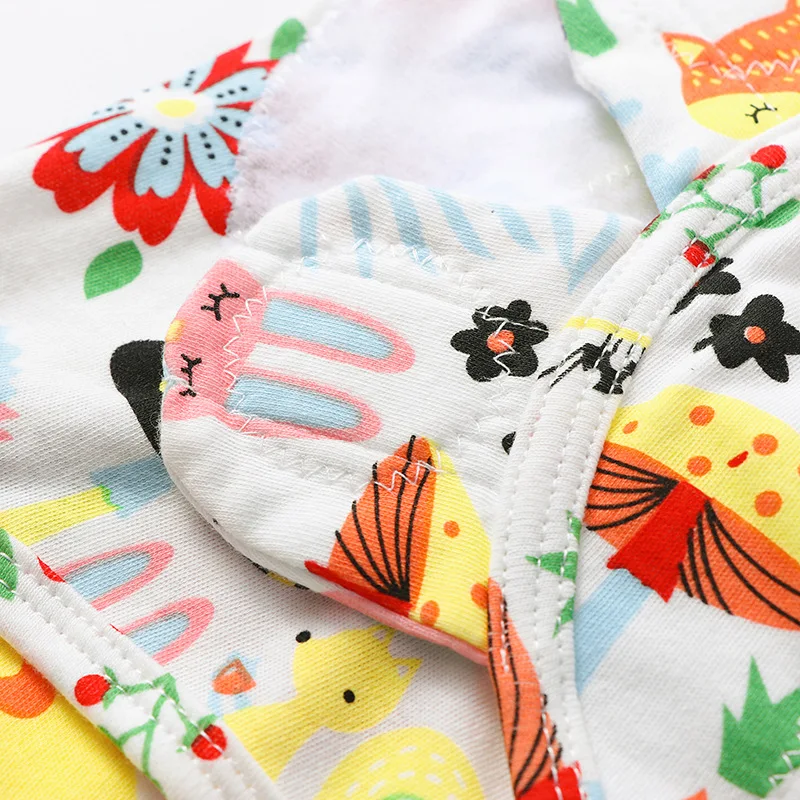 Милые хлопчатобумажные гольфы для новорожденных, спальные мешки с героями мультфильмов пеленка с принтом Обёрточная бумага конверт от 0 до 3 месяцев, детское одеяло для пеленания Обёрточная бумага