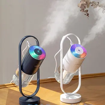 

360 Degree Rotatable Night LIght Humidifier Portable Desktop Shadow Negative Ion Humidifier Household Atomized Air Conditioner