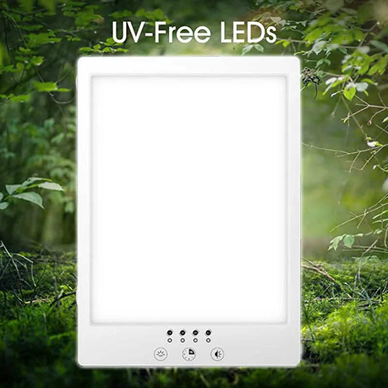 

Light Therapy Lamp UV Free 12000 Lux Sun Lamp with Adjustable Brightness Levels and 360Â° Rotatable Sfor Happy Home/Office/Travel