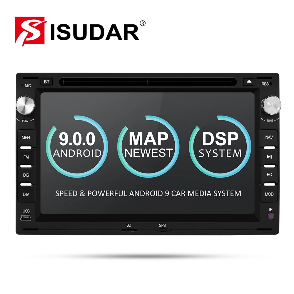  Isudar 2 Din Android 9 Auto Radio Für VW/Volkswagen/GOLF/POLO/TRANSPORTER/Passat b5 Auto multimedia