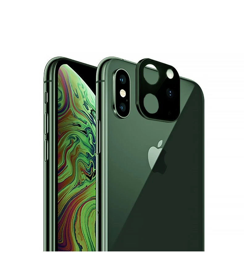 Поддельная камера наклейка на рассеиватель для iPhone X XS Max секундная Замена для iPhone 11 Pro XR модифицированная для iPhone11 металлическая задняя защитная пленка - Цвет: Old 1st generation