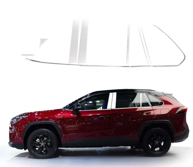 Новая декоративная полоска RAV4 из нержавеющей стали для автомобиля полная