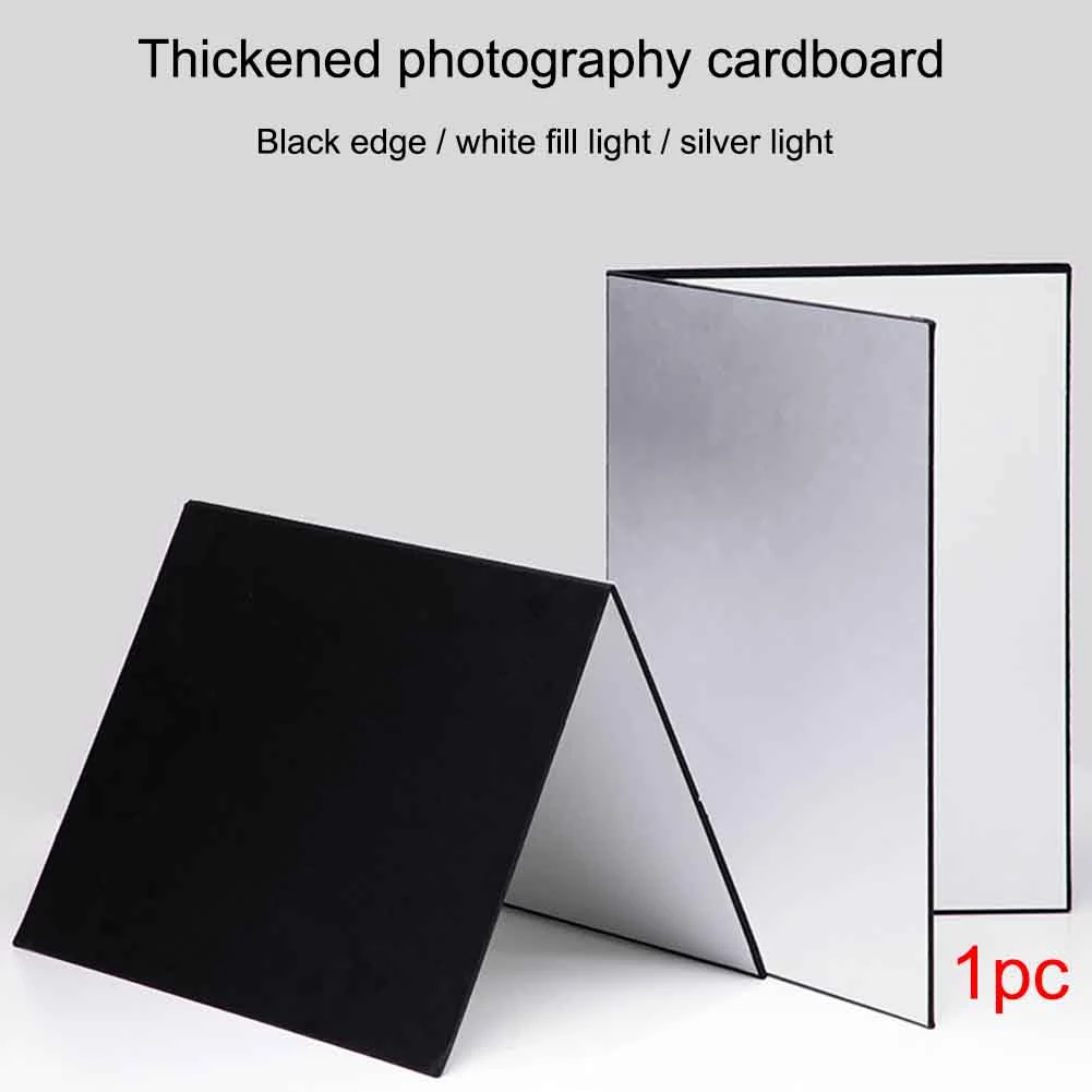3 In1 Multipurpose For Photography Cardboard Light Reflector Foldable Absorber#