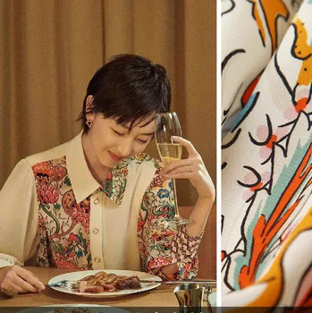 

140 cm wide printed fabric meter brand printed polyester fabric clothing pants handmade DIY fabric wholesale cloth