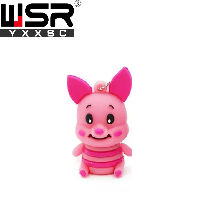 1 Милые Герой мультфильма usb2.0 флэш-накопитель 32 Гб 64 Гб 128 свинья», «Медведь», «тигр usb флэш-накопитель 4 ГБ 8 ГБ оперативной памяти, 16 Гб встроенной памяти, лучший детский компьютер подарок - Цвет: 1