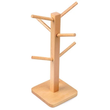 

Solid Wood Creative Jewelry Stand Solid Wood Display Stand Earring Necklace Storage Rack