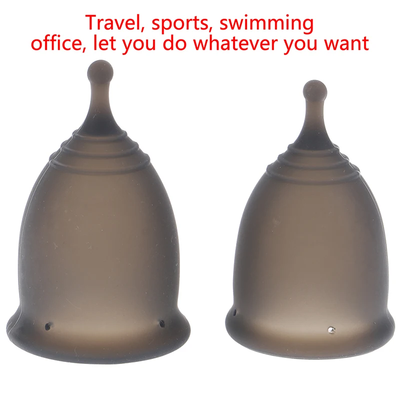 1PCS Menstrual Cup Women Feminine Hygiene Medical 100% Silicone Cup Menstrual Reusable Lady Cup Collector Menstrual