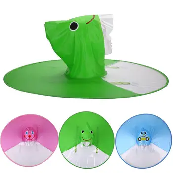 

Funny Fishing Cap Outdoor Raincoats for Kids Cartoon Cloak Children Umbrella Hat Waterproof Umbrella Hat Raincoat Rainwear