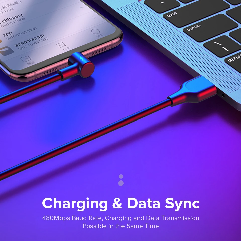 90 Degree Type C USB Cable 3m Super Fast Charge For Samsung Note 10 S10 S9 S8 Huawei P30 P20 Fast Charging Cabo Usb Tipo C Typec