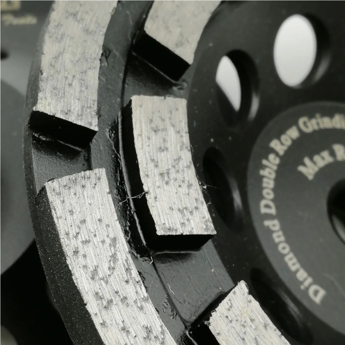DT-DIATOOL 1pc Dia 125mm/5inch M14 Thread Premium Diamond Double Row Cup Grinding Wheel For Concrete Hard Stone Granite Marble