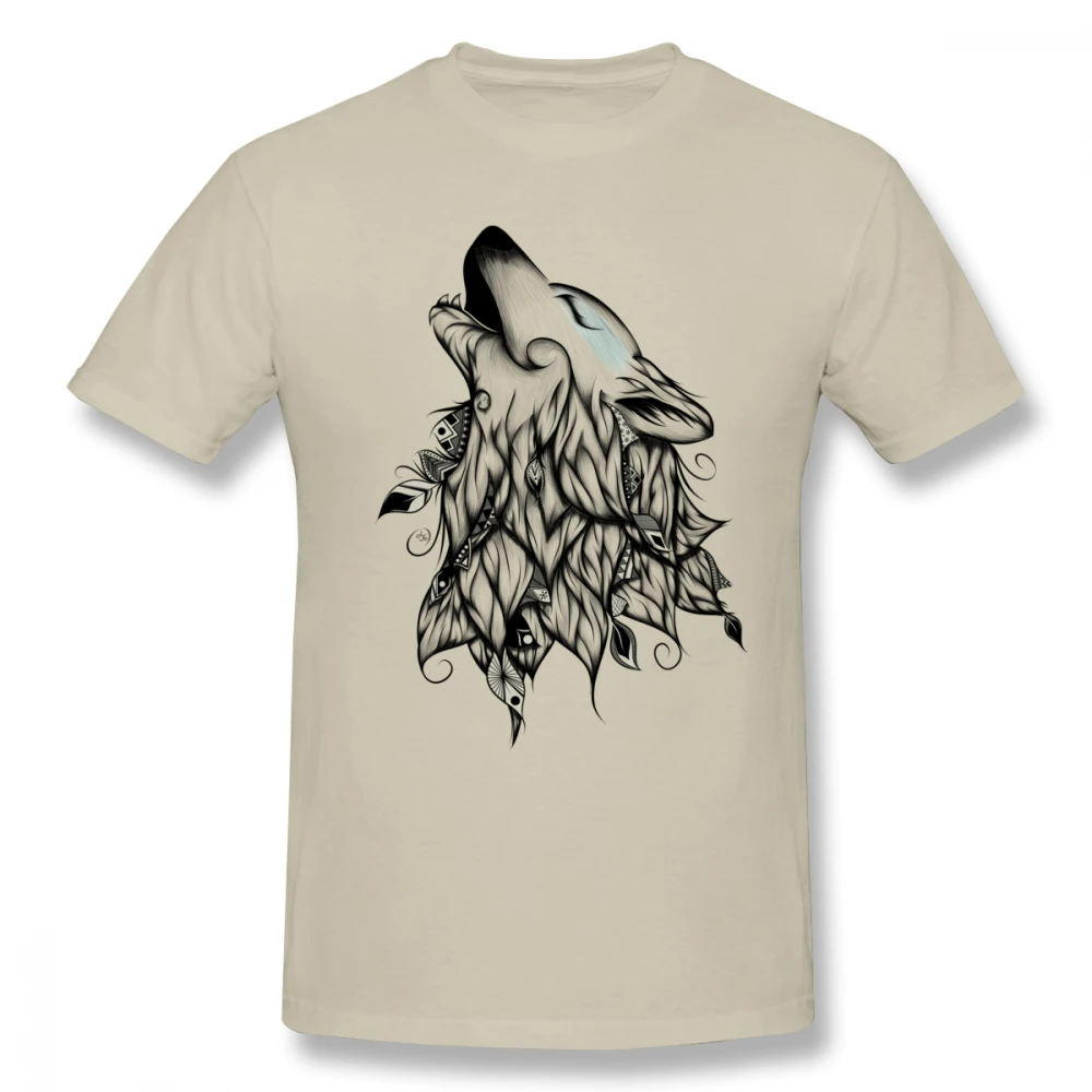 

Wolf Men T Shirt Fashion Team Oversize Cotton Crewneck Short Sleeve Mens T Shirts