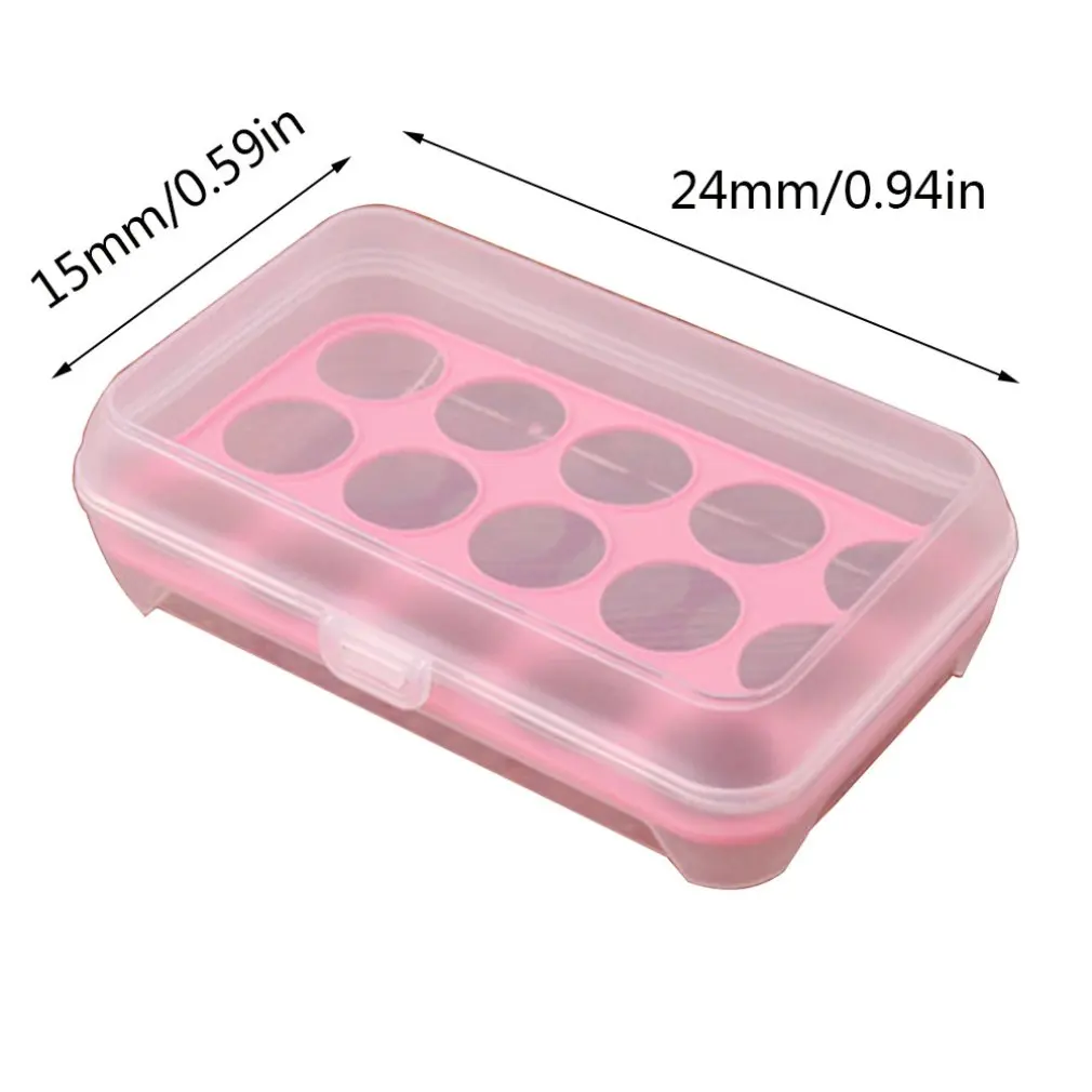 15 Grids Eggs Storage Box Portable Egg Container Fresh Egg Carrier Case 0U