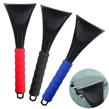 

Snow Ice Scraper Removal Snow Scraper Tool Car Ice Scraper with Foam Handle for Car Windshield Window Frost Scraping Snow, Black