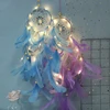 1pc Feather Girl Catching Dream Net Openwork Dream Catching Lace Dreamcatcher Bead Handmade Valentine's Day Gift 4
