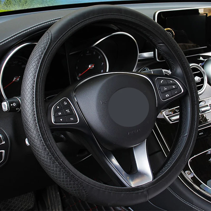 Чехол рулевого колеса автомобиля для Lada Granta Kalina 2 1 Priora Vaz Niva Largus 2107 2110 2114 4x4 Xray 2109