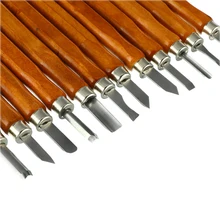 Резьба по дереву долотом Ножи 12 шт./компл. для основных дерева лазерная резка DIY инструменты и подробный Деревообработка Гравировка резки Ручной инструмент