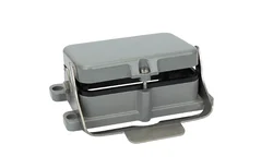 Heavy Duty Industrial Rectangular Connector with Open Bottom Lid, 48 Cores, 16A Capacity - Line Connector