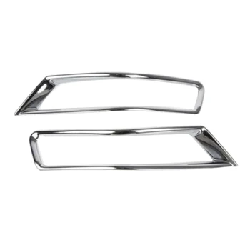 

2Pcs Car Rear Bumper Fog Light Chrome Trim Cover for Nissan Rogue X-Trail 2017-2020