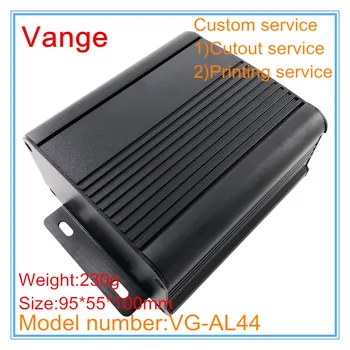 

5pcs/lot wall-mounted aluminum diy enclosure 6063-T5 aluminum project box 95*55*100mm for amplifier equipment