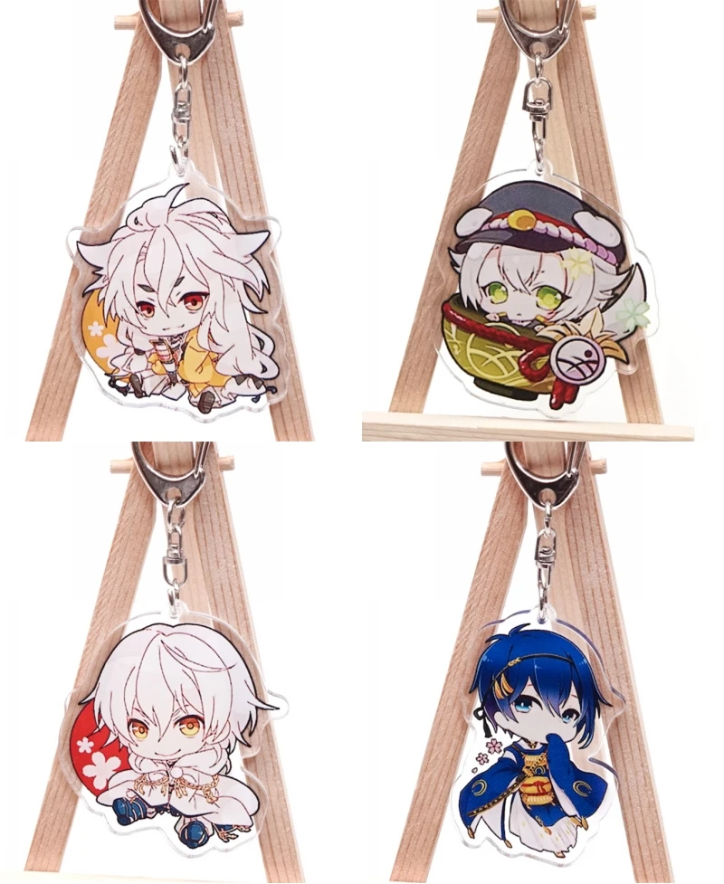 Двусторонняя акриловая подвеска с рисунком из мультфильма Touken Ranbu Online реквизит