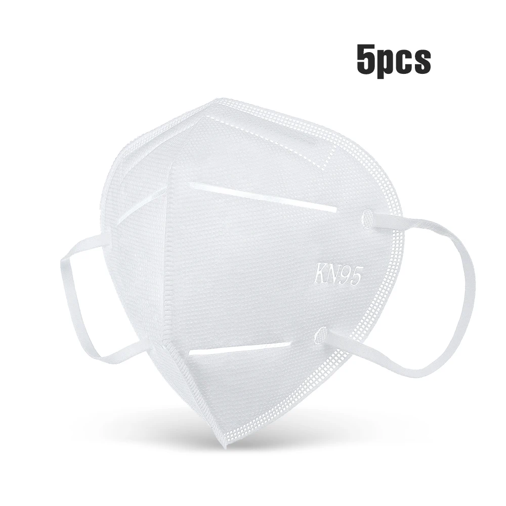 

DIGOO 5PCS 4 Layers Face Mask Anti Droplets Dust Car Exhaust Breathing Protective Mask Filter Respirator Disposable Mouth Mask