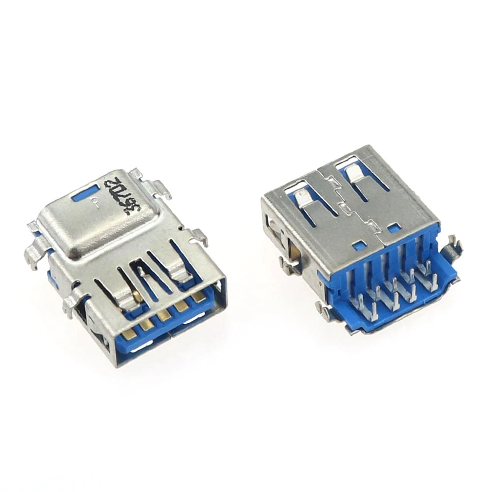 10pcs Usb 3.0 Type A Standard Port Female Solder Jacks Connector Pcb