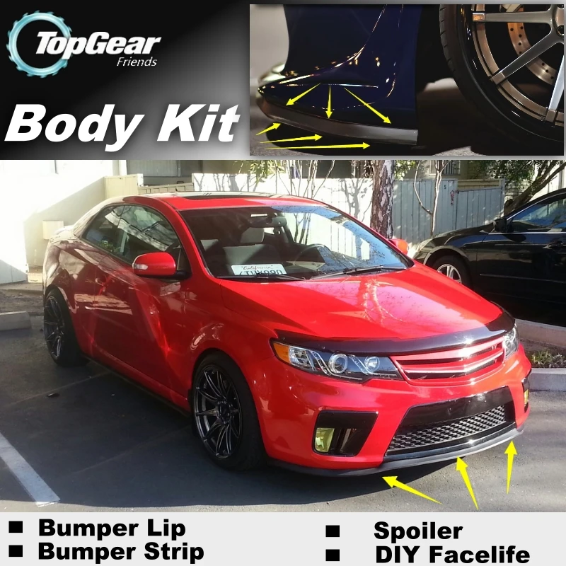 Front Bumper Deflector Forte Koup SX 2014-2015-2016 OEM Kia Front Lower Lip