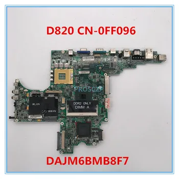 

High quality For D820 Laptop motherboard CN-0FF096 0FF096 FF096 DAJM6BMB8F7 945GM 100% working well
