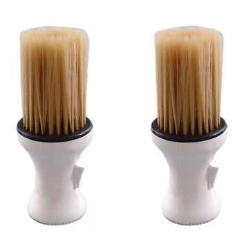 

2 Pieces of Professional Salon Barber Scissors Shaving Soft Brush Comb Neck Dust Cleaning Brush Hairdressing Tool