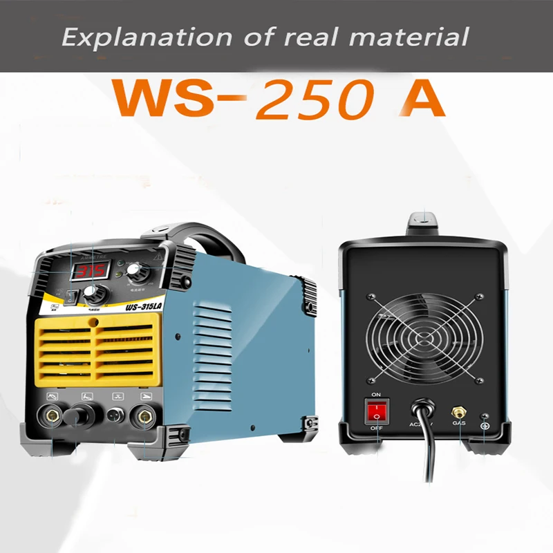 WS-200 250 Нержавеющая сталь 220V мелкие бытовые продольными аргоновыми дугами двойного назначения Электрический сварочный аппарат одну цель для дуговой сварки под флюсом