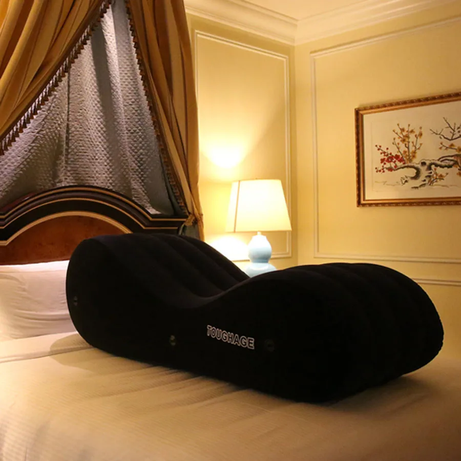 Toughage портативная надувная подушка для секса стул взрослых секс кровать полезный