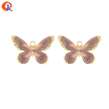 

Cordial Design 50Pcs 19*29MM Jewelry Accessories/DIY Connectors/Paint Effect/Butterfly Shape/Hand Made/Earring Findings/Charms