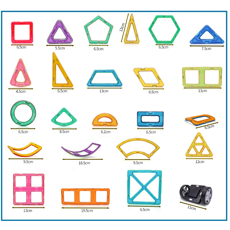 Goede Regelmatige Big Size Magnetische Designer Bouw Speelgoed Set Magneet Educatief Speelgoed Voor Kinderen Kids Jongens Meisjes Gift
