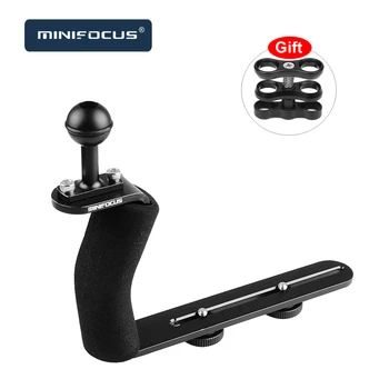 

Large Aluminum Alloy Diving Handle Tray Bracket Single Handheld Hand Grip Balancer Holder for Underwater UW Camera Housings Case