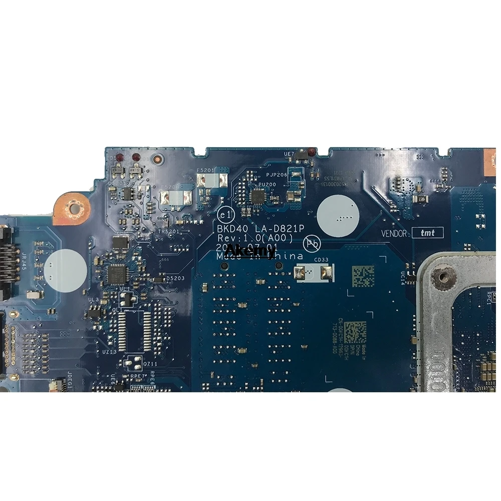 Akemy для Dell Inspiron 7460 7560 материнская плата для ноутбука i5-7200U процессор BKD40 LA-D821P протестированная Mianboard