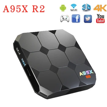 

A95x r2 Amlogic S905W Smart TV Box Android 9.0 2G 16G Media player 4K Google Voice Assistant WiFi Support IPTV Media Player
